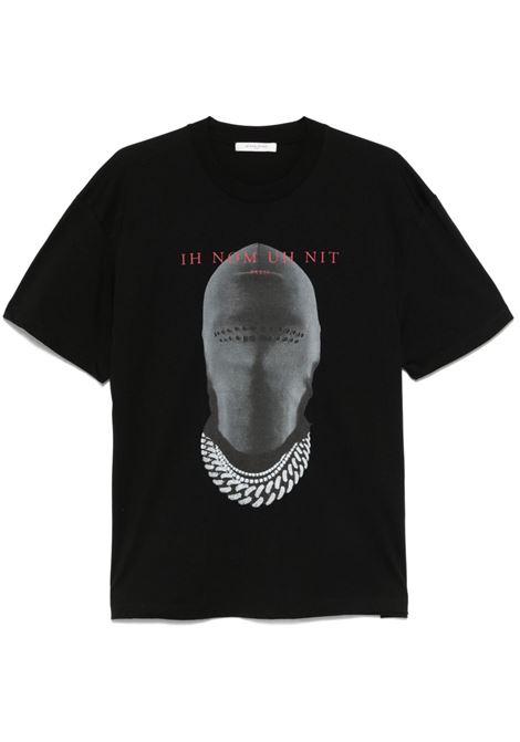 Black printed mask T-shirt Ih nom uh nit - men